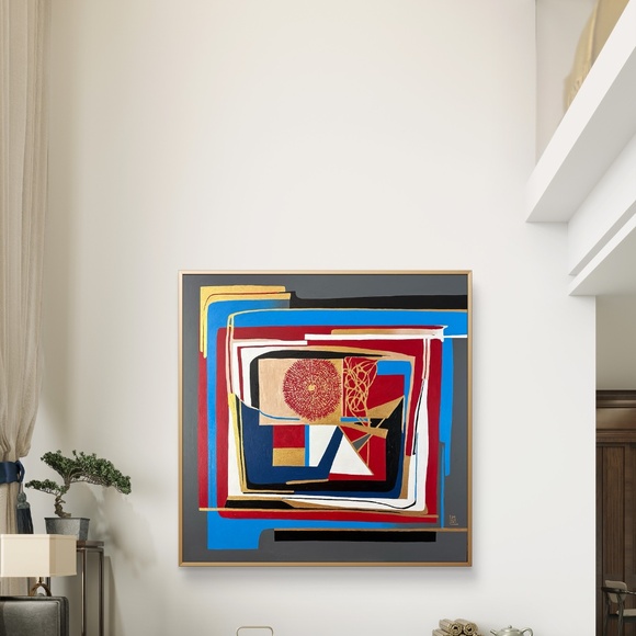 48” x 48” Original Acrylic Painting on Gallery wrapped canvas - Picture 3 of 3